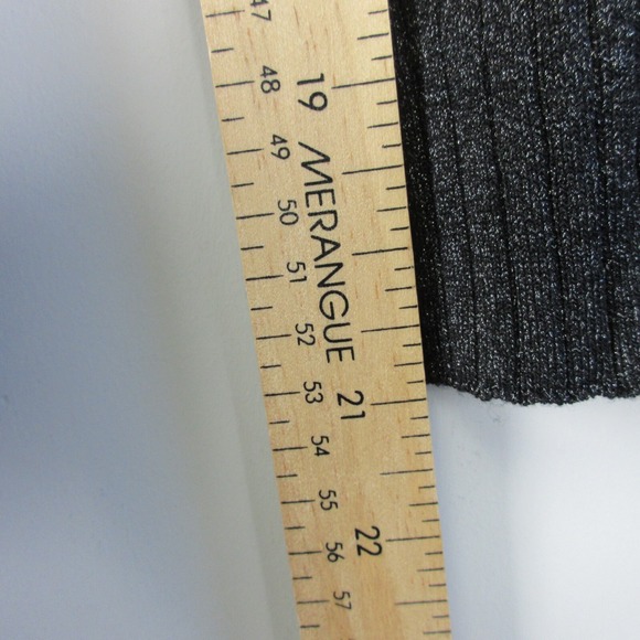 J. McLaughlin Maeve Sweater Skirt Matching Set M Black Metallic Midi Formal - Picture 10 of 13